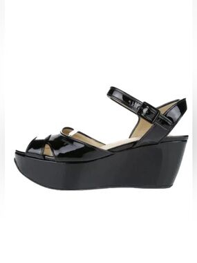 Ferragamo Patent Leather Wedge Platform My Sandals